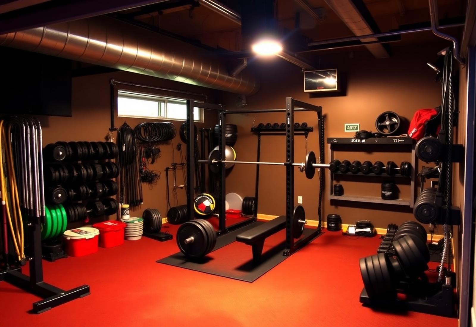 Custom home gym build